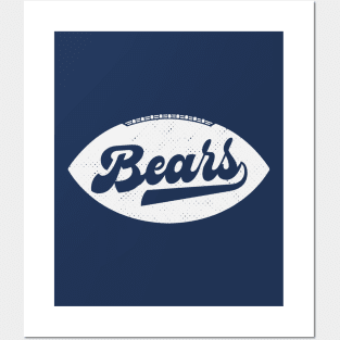 Retro Bears Football Posters and Art